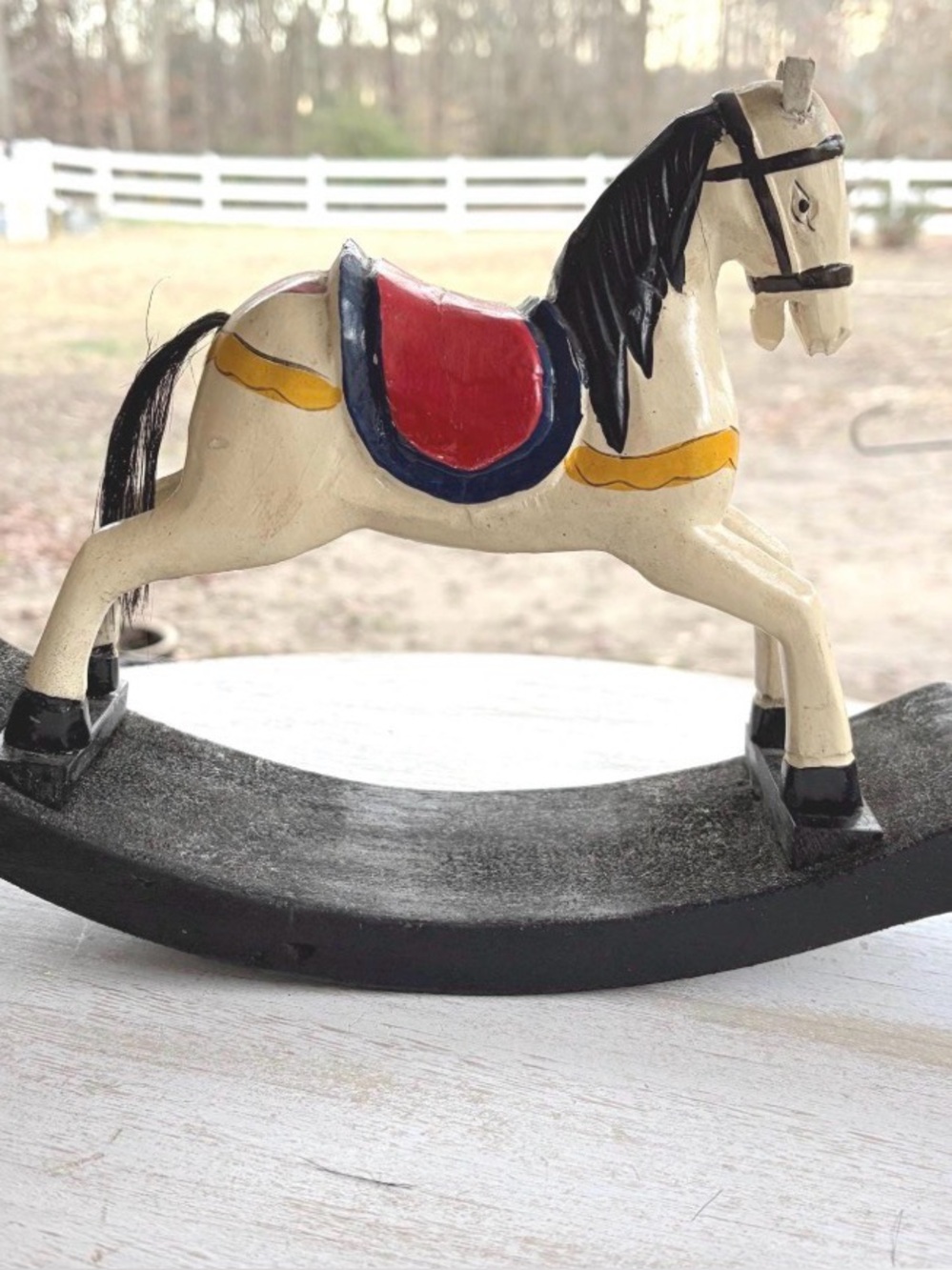 VINTAGE ROCKING HORSE TOY: